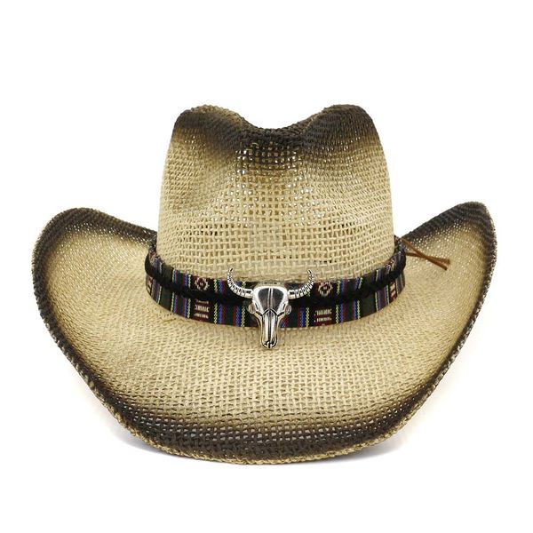 caps west cowboy style straw hat men and women outdoor beach sun hat beach hat spray paint pxmzm003 coffee folk-custom, Blue;gray
caps west cowboy style straw hat men and women outdoor beach sun hat beach hat spray paint pxmzm003 coffee folk-custom, Blue;gray