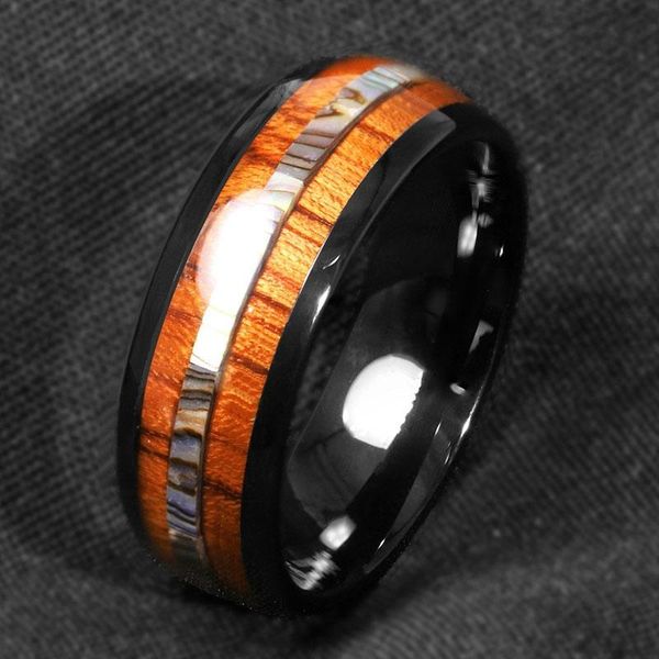 cluster rings glamour men's accessories black stainless steel wood grain ring year gift, Golden;silver
cluster rings glamour men's accessories black stainless steel wood grain ring year gift, Golden;silver