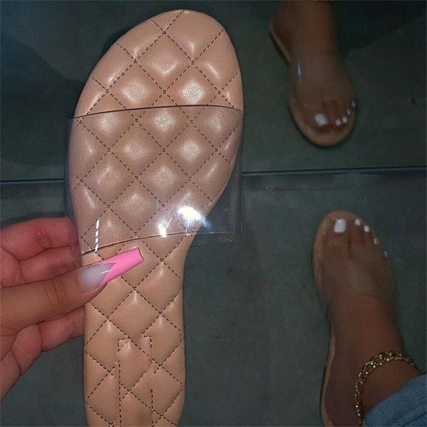 slippers 2021 women's shoes fashion trend solid color pu rhombus stitching transparent pvc open toe flat heel comfortable sandals km176, Black
slippers 2021 women's shoes fashion trend solid color pu rhombus stitching transparent pvc open toe flat heel comfortable sandals km176, Black