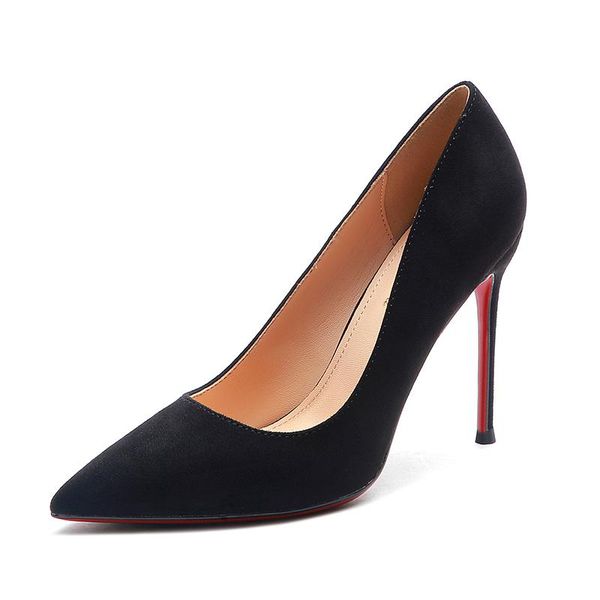 red bottom high heel shoes office lady pumps women fashion red sole stilettos flock daily dress shoe women spring heel, Black
red bottom high heel shoes office lady pumps women fashion red sole stilettos flock daily dress shoe women spring heel, Black