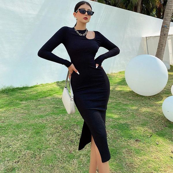 casual dresses womengaga hollowed out irregular o neck girl split slim elastic skinny hip long dress korean high waist robe foc2, Black;gray
casual dresses womengaga hollowed out irregular o neck girl split slim elastic skinny hip long dress korean high waist robe foc2, Black;gray