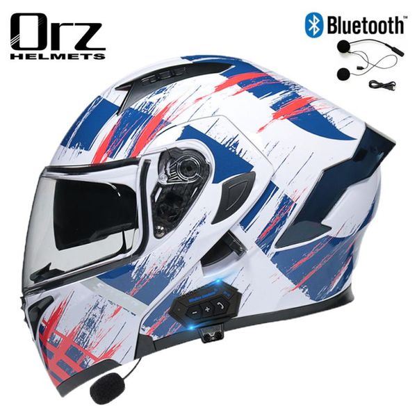 motorcycle helmets orz helmet men abs material dual visor modular flip up bt racing motocross bluetooth dot approved 
motorcycle helmets orz helmet men abs material dual visor modular flip up bt racing motocross bluetooth dot approved