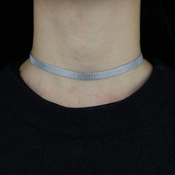 chokers arrival gold silver color flat snake chain herringbone choker necklace simple dainty jewelry for women rock gift width 7mm, Golden;silver
chokers arrival gold silver color flat snake chain herringbone choker necklace simple dainty jewelry for women rock gift width 7mm, Golden;silver