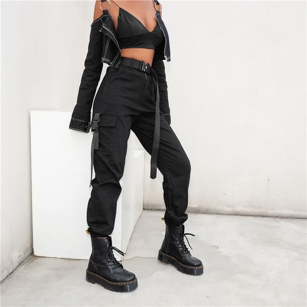 streetwear khaki cargo pants women capri casual high waist trousers black harajuku womens pants parchwork with buckle, Black;white
streetwear khaki cargo pants women capri casual high waist trousers black harajuku womens pants parchwork with buckle, Black;white