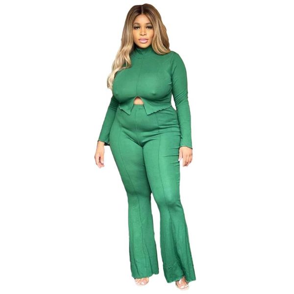 plus size tracksuits green two piece set women outfit long sleeve crop skinny pants suit fall clothing casual street wear
plus size tracksuits green two piece set women outfit long sleeve crop skinny pants suit fall clothing casual street wear