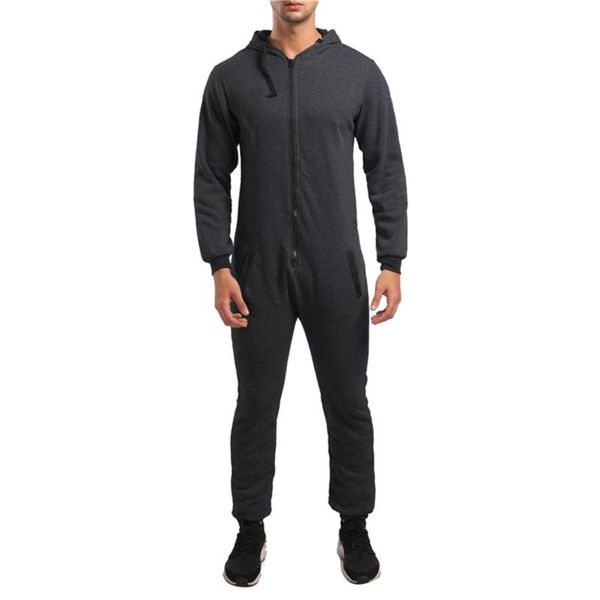 men's pants fashion comfortable solid color zipper hood sports one-piece sweatshirt suit jumpsuit pantalones hombre, Black
men's pants fashion comfortable solid color zipper hood sports one-piece sweatshirt suit jumpsuit pantalones hombre, Black