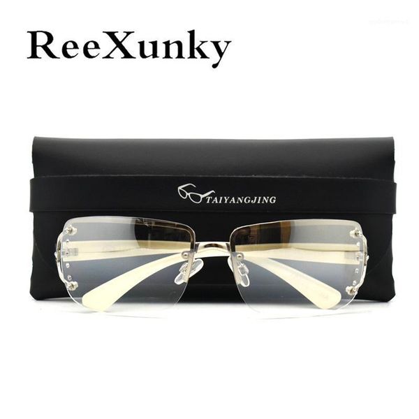 reexunky rimless pilot sunglasses women 2021 fashion luxury rhinestone oversized vintage shades mens retro visor zonnebril dames, White;black
reexunky rimless pilot sunglasses women 2021 fashion luxury rhinestone oversized vintage shades mens retro visor zonnebril dames, White;black