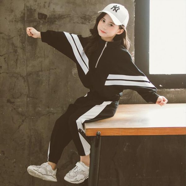 girls clothing sets short sleeve letter sweatshirt pants 2pcs autumn black kids sportwear children clothes suits 4 12 years, White
girls clothing sets short sleeve letter sweatshirt pants 2pcs autumn black kids sportwear children clothes suits 4 12 years, White