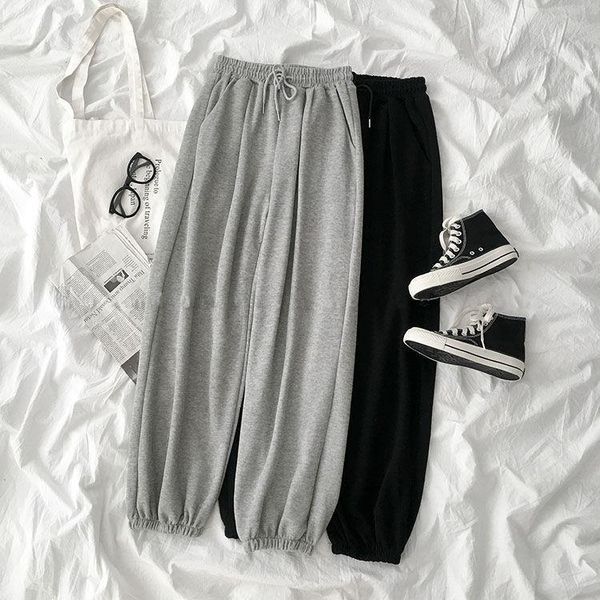 women's pants & capris 2021 sweatpants women baggy gray sports joggers wide leg oversized streetwear high waisted trousers drop fast sh, Black;white
women's pants & capris 2021 sweatpants women baggy gray sports joggers wide leg oversized streetwear high waisted trousers drop fast sh, Black;white