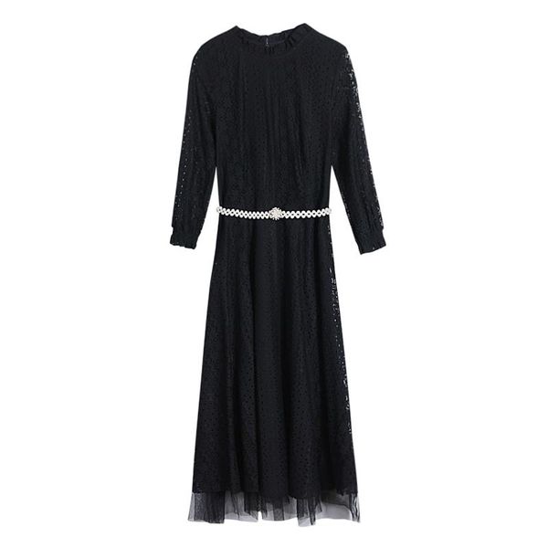 casual dresses real s lace dress autumn self cultivation gentle wind mesh stitching base a line clothes black geige, Black;gray
casual dresses real s lace dress autumn self cultivation gentle wind mesh stitching base a line clothes black geige, Black;gray