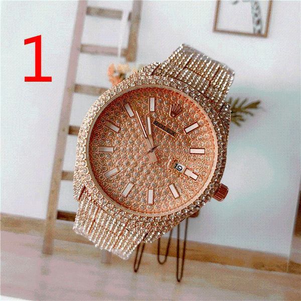 wristwatches fashion men's luxury designer mechanical watch classic black steel band calendar business brand gift 026, Slivery;brown
wristwatches fashion men's luxury designer mechanical watch classic black steel band calendar business brand gift 026, Slivery;brown