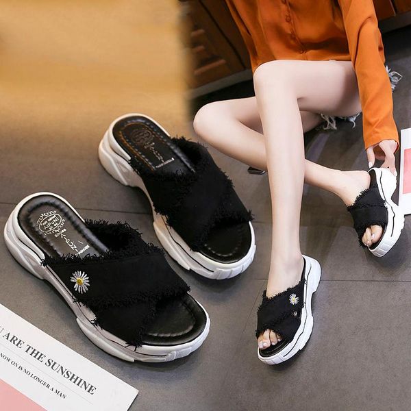 slippers 2021 fashion women's summer outdoor beach female flats plus size slipper casual comfortable platform ladies sandals, Black
slippers 2021 fashion women's summer outdoor beach female flats plus size slipper casual comfortable platform ladies sandals, Black