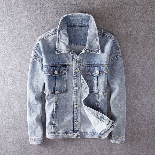 fashion streetwear men bronzer designer denim hip men's jackets blazers blue gray punk cotton s8gi, Black;brown
fashion streetwear men bronzer designer denim hip men's jackets blazers blue gray punk cotton s8gi, Black;brown