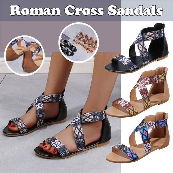 sandals mixed colors cross-tied woman's sandal bohemian style women's summer footwear non-slip breathable woman zapatos de mujer, Black
sandals mixed colors cross-tied woman's sandal bohemian style women's summer footwear non-slip breathable woman zapatos de mujer, Black