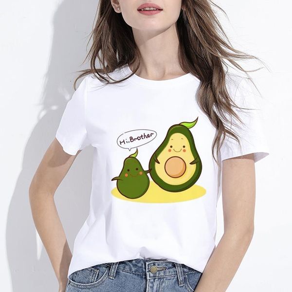 kawaii cartoon avocado short sleeve t-shirt women casual graphic female summer tshirts vegan harajuku korean streetwear, White
kawaii cartoon avocado short sleeve t-shirt women casual graphic female summer tshirts vegan harajuku korean streetwear, White