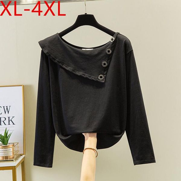 plus size t-shirt autumn women irregular o neck long sleeve black white cotton large loose casual tees xl 2xl 3xl 4xl
plus size t-shirt autumn women irregular o neck long sleeve black white cotton large loose casual tees xl 2xl 3xl 4xl