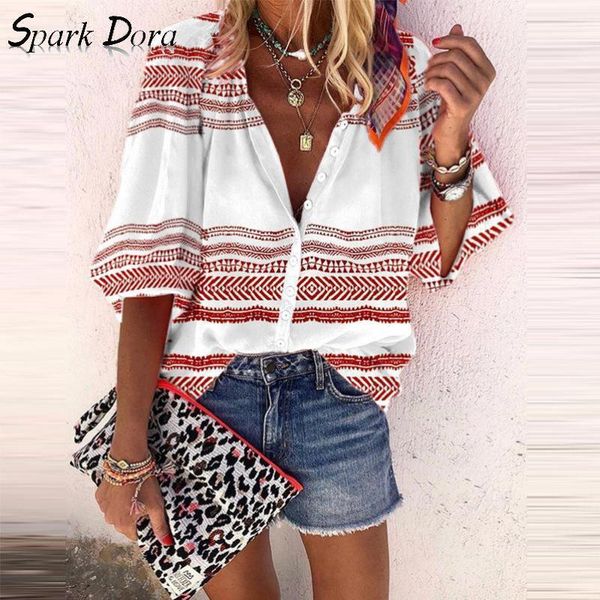 womens and blouses streetwear printing fashion striped v-neck colorblock comfort plus size women women's & shirts, White
womens and blouses streetwear printing fashion striped v-neck colorblock comfort plus size women women's & shirts, White