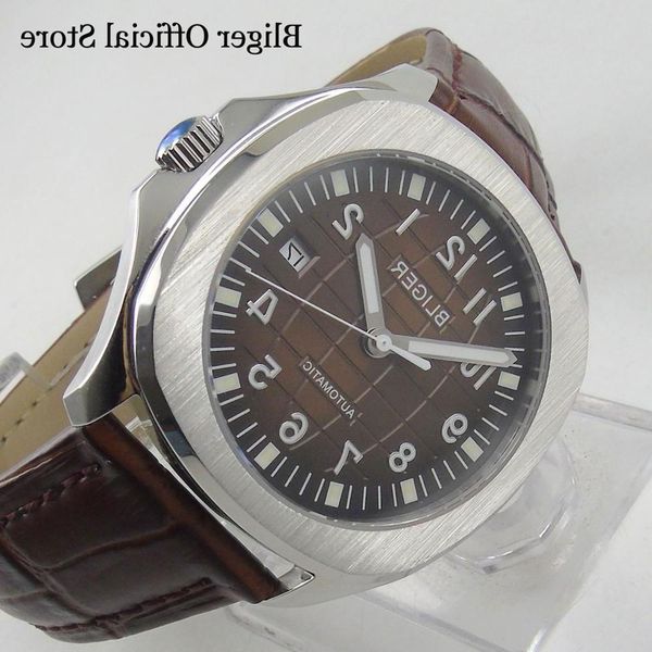 dress automatic men's watch sier color case date window wristwatch 39mm earth grid luminous, Slivery;brown
dress automatic men's watch sier color case date window wristwatch 39mm earth grid luminous, Slivery;brown