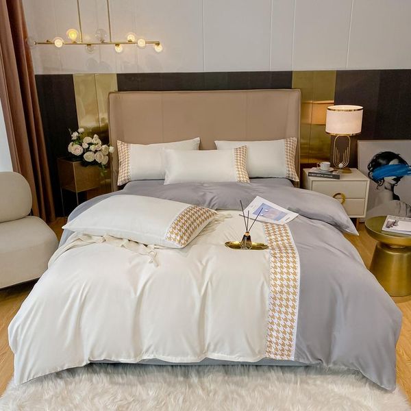 bedding sets nordic patchwork houndstooth set sanding single double king 220x240 duvet covers simple bed sheet linen bedclothes
bedding sets nordic patchwork houndstooth set sanding single double king 220x240 duvet covers simple bed sheet linen bedclothes