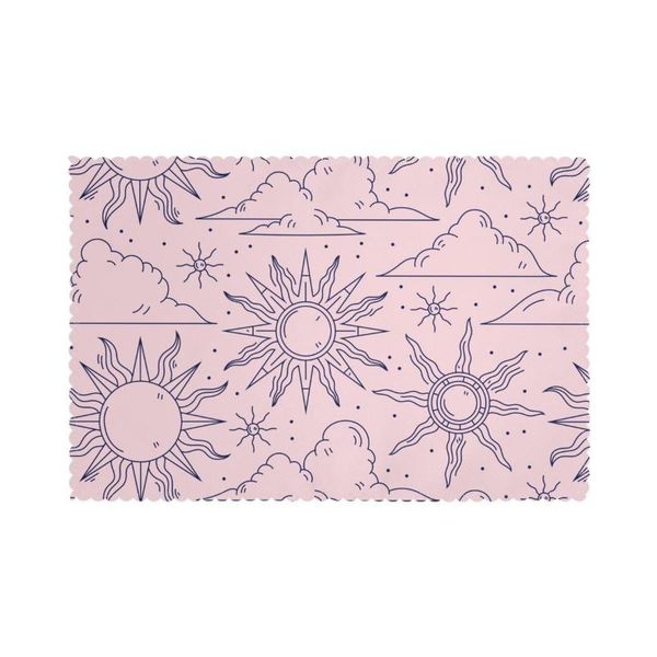 mats & pads tableware pad placemats 6 pcs table mat non-slip pink sun cloud for dining
mats & pads tableware pad placemats 6 pcs table mat non-slip pink sun cloud for dining