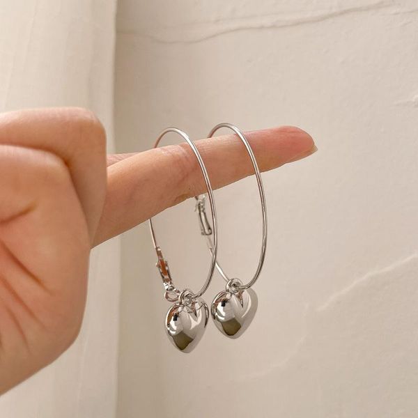 hoop & huggie lovoacc romantic silver color heart earrings for women bigcircle hooks metallic love hanging earring minimalist jewelry, Golden;silver
hoop & huggie lovoacc romantic silver color heart earrings for women bigcircle hooks metallic love hanging earring minimalist jewelry, Golden;silver