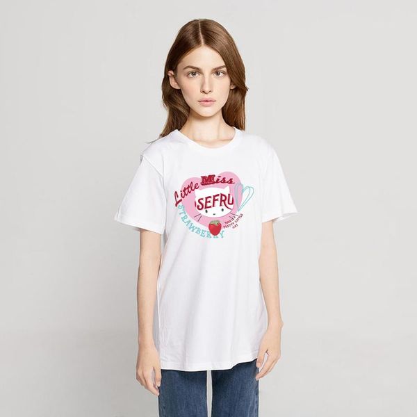 women's t-shirt litter miss strawberry print t-shirts womans style fashion plus size tshirt summer o-neck female, White
women's t-shirt litter miss strawberry print t-shirts womans style fashion plus size tshirt summer o-neck female, White