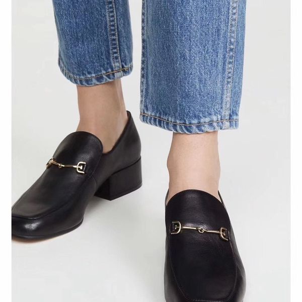 2021 sam's this spring and summer, all cowhide thick heeled lefu shoes, single shoes, spring shoes are popular, yw hezk, Black
2021 sam's this spring and summer, all cowhide thick heeled lefu shoes, single shoes, spring shoes are popular, yw hezk, Black