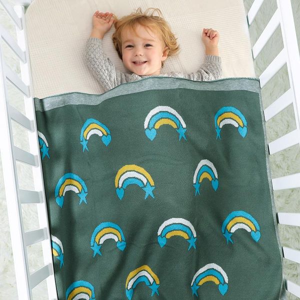 newborn baby bedding blanket cute rainbow stroller bed sleeping covers cotton knitted solid toddler crib girl boy quilt 100*80cm
newborn baby bedding blanket cute rainbow stroller bed sleeping covers cotton knitted solid toddler crib girl boy quilt 100*80cm
