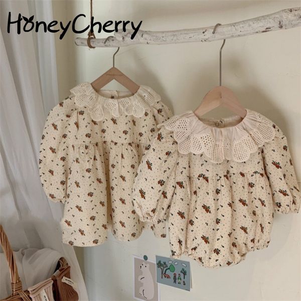 autumn girl's lapel princess dress baby floral crawling clothes one-piece sisters outfit flower girl dresses for weddings 210303, Red;yellow
autumn girl's lapel princess dress baby floral crawling clothes one-piece sisters outfit flower girl dresses for weddings 210303, Red;yellow