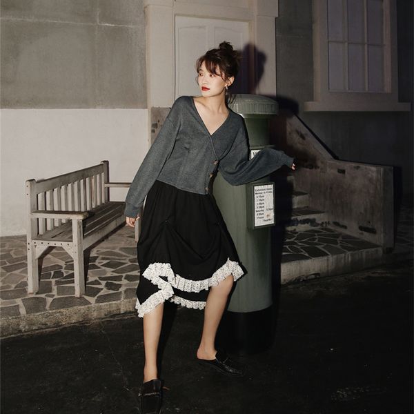 2021 new vintage grey v neck blouse women long crop batwing sleeve knitted ladies kintwear autumn spring ff5a, White
2021 new vintage grey v neck blouse women long crop batwing sleeve knitted ladies kintwear autumn spring ff5a, White