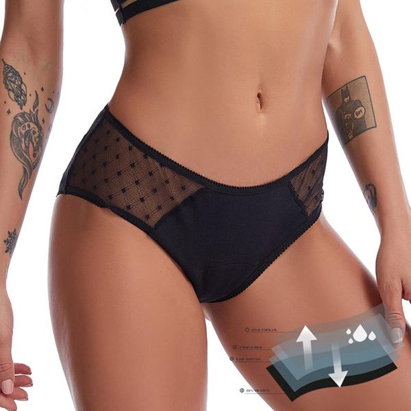 cotton physiological period leak proof menstrual panties mesh breathable women calcinha breifs underwear, Black;pink
cotton physiological period leak proof menstrual panties mesh breathable women calcinha breifs underwear, Black;pink