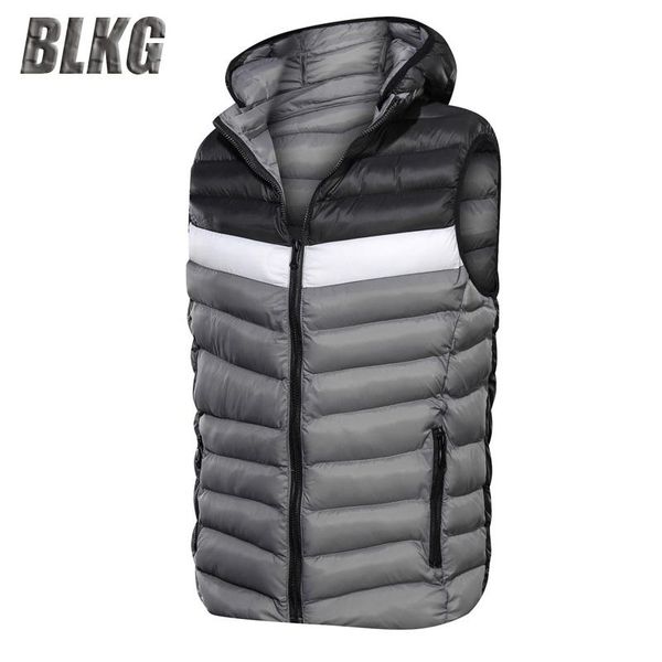 men's vests wholesale autumn winter vest men fashion patchwork color hooded collar windbreaker keep warm waistcoat parka for, Black;white
men's vests wholesale autumn winter vest men fashion patchwork color hooded collar windbreaker keep warm waistcoat parka for, Black;white