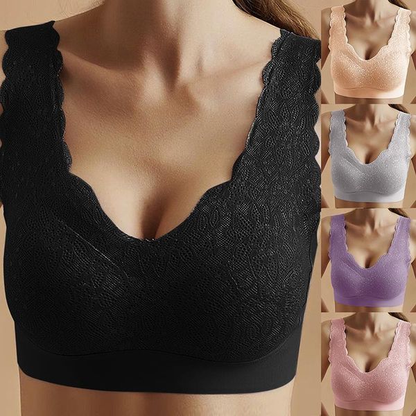 gym clothing loozykit plus size bra -2xl seamless running bras women solid color underwear non-adjusted straps with pad vest bralette, White;black
gym clothing loozykit plus size bra -2xl seamless running bras women solid color underwear non-adjusted straps with pad vest bralette, White;black