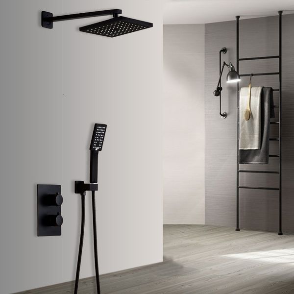 2021 new in wall black bathroom faucet set thermostatic mixer with 8 inch rainfall shower fxju
2021 new in wall black bathroom faucet set thermostatic mixer with 8 inch rainfall shower fxju
