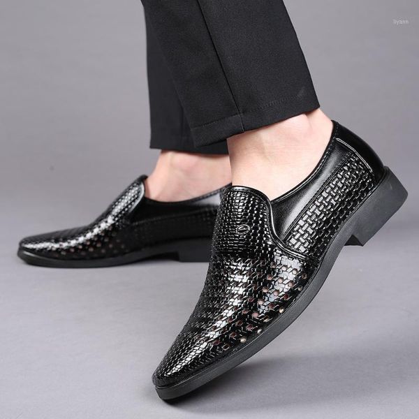 dress shoes men's formal comfortable business leather breathable hollow large size sets feet casual banquet, Black
dress shoes men's formal comfortable business leather breathable hollow large size sets feet casual banquet, Black