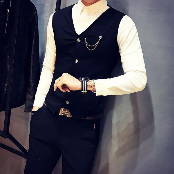 men's casual shirts spring 2021 fake-2pieces long sleeve black for men clothing simple chain decor slim fit tuxedo dress blouses, White;black
men's casual shirts spring 2021 fake-2pieces long sleeve black for men clothing simple chain decor slim fit tuxedo dress blouses, White;black