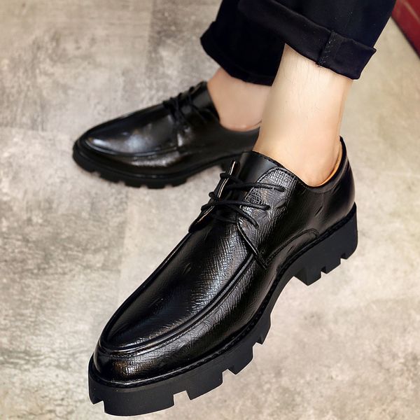 45.46.47 size british slip on leather shoes mens autumn new trendy casual leather shoes korean style hair stylist pointed toe platform heigh, Black
45.46.47 size british slip on leather shoes mens autumn new trendy casual leather shoes korean style hair stylist pointed toe platform heigh, Black