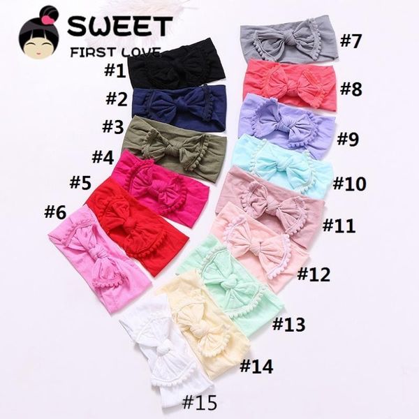 40pcs/lot new fashion wide nylon headbands pompom trim nylon bow head wraps knot headwear turban girls hair accesseries, Slivery;white
40pcs/lot new fashion wide nylon headbands pompom trim nylon bow head wraps knot headwear turban girls hair accesseries, Slivery;white
