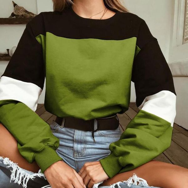 women's hoodies & sweatshirts 2021 fashion splcing color pullover women autumn winter o-neck hoodie female sweatshirt coat clothes, Black
women's hoodies & sweatshirts 2021 fashion splcing color pullover women autumn winter o-neck hoodie female sweatshirt coat clothes, Black