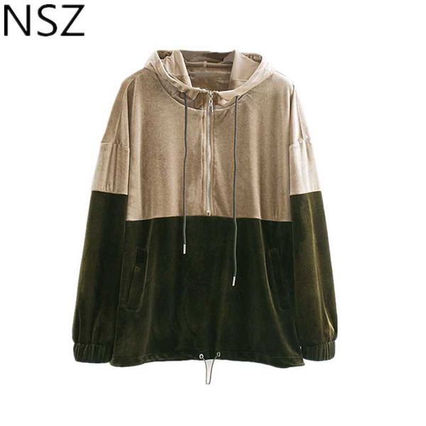 women's hoodies & sweatshirts nsz women velvet hooded sweatshirt long sleeve oversized casual vintage outwear coat pullovers, Black
women's hoodies & sweatshirts nsz women velvet hooded sweatshirt long sleeve oversized casual vintage outwear coat pullovers, Black