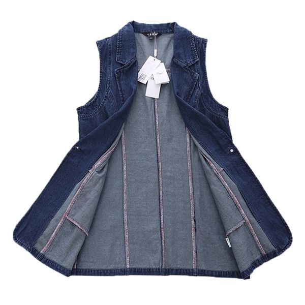 100% cotton denim vest women spring sleeveless jacket female waistcoat plus size slim jean veste femme summer 210204, Black;white
100% cotton denim vest women spring sleeveless jacket female waistcoat plus size slim jean veste femme summer 210204, Black;white
