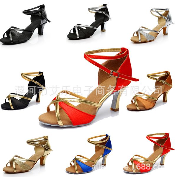 70% off factory online new latin medium high heel dance shoes satin ding indoor soft sole goods, Black
70% off factory online new latin medium high heel dance shoes satin ding indoor soft sole goods, Black