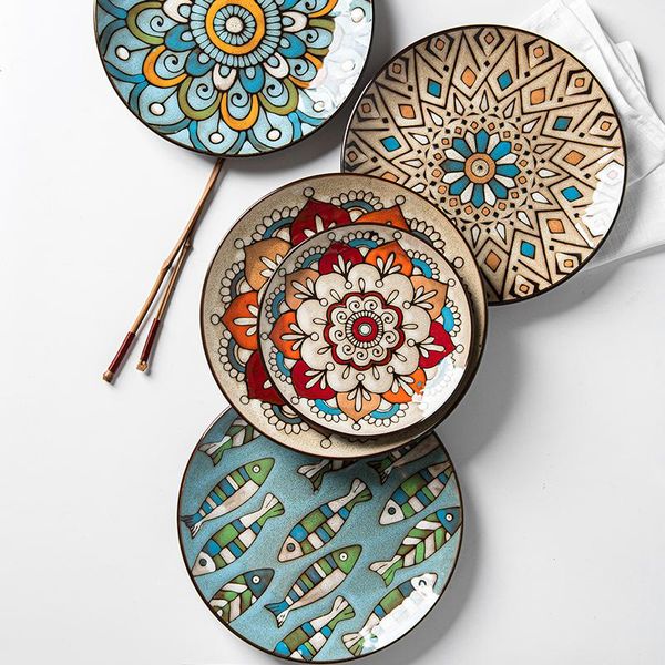 dishes & plates creative round ceramic steak dish chinese style hand painted tableware dinner plate cup high end dinnerware
dishes & plates creative round ceramic steak dish chinese style hand painted tableware dinner plate cup high end dinnerware