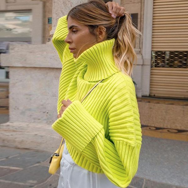 women's sweaters 2021 autumn winter casual long sleeve pullover women knitted korean fashion turtleneck cropped sweater loose oversized, White;black
women's sweaters 2021 autumn winter casual long sleeve pullover women knitted korean fashion turtleneck cropped sweater loose oversized, White;black
