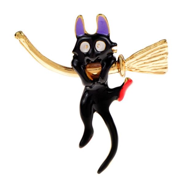 pins, brooches cindy xiang enamel witch's cat and broom brooch halloween jewelry animal pin fashion design 2 colors available alloy met, Gray
pins, brooches cindy xiang enamel witch's cat and broom brooch halloween jewelry animal pin fashion design 2 colors available alloy met, Gray