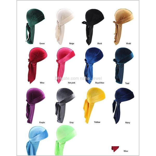 14 style velvet durags bandana turban hat pirate caps wigs doo durag biker headwear headband pirate hat hair wmtzif weqlr hjfdy, Blue;gray
14 style velvet durags bandana turban hat pirate caps wigs doo durag biker headwear headband pirate hat hair wmtzif weqlr hjfdy, Blue;gray