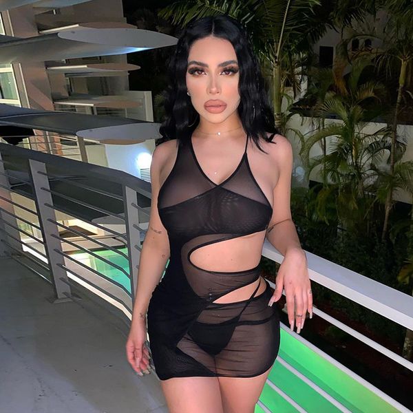 black dresses for women 2021 sling mesh sheer hollow out spring new clothes mini bodycon dress birthday party club outfits, Black;gray
black dresses for women 2021 sling mesh sheer hollow out spring new clothes mini bodycon dress birthday party club outfits, Black;gray