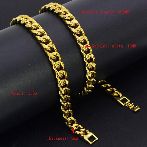 chains men 10mm width 5mm thickness heavy real 22k fine solid gold 18ct g/f miami cuban chain necklace 600mm custom box lock, Silver
chains men 10mm width 5mm thickness heavy real 22k fine solid gold 18ct g/f miami cuban chain necklace 600mm custom box lock, Silver