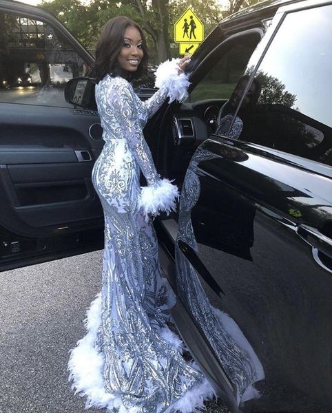 new sparkly 2021 es v-neck long sleeve sier sequin white feather black girl african gala mermaid prom evening gown lvpx, White;pink
new sparkly 2021 es v-neck long sleeve sier sequin white feather black girl african gala mermaid prom evening gown lvpx, White;pink