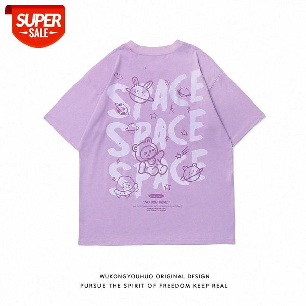wukong men's and women's street harajuku style printed short-sleeved t-shirt loose casual couple #uj95, White;black
wukong men's and women's street harajuku style printed short-sleeved t-shirt loose casual couple #uj95, White;black